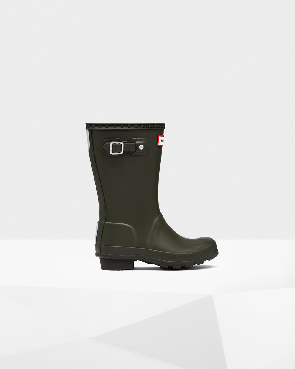 Botas de Lluvia Hunter Niños - Original Big - Verde Oscuro Oliva - KBGEAOS-75